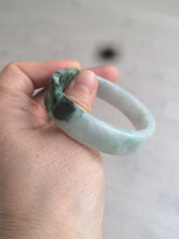 Load image into Gallery viewer, 51.7mm Certified type A 100% Natural sunny green/purple square Jadeite Jade  bangle AZ55-7273