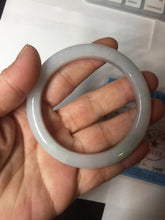 Load image into Gallery viewer, 54.6mm Certified 100% natural Type A white/green/purple jadeite jade bangle AM33-0255