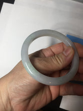 Load image into Gallery viewer, 54.6mm Certified 100% natural Type A white/green/purple jadeite jade bangle AM33-0255