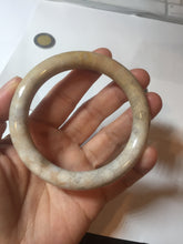 Load image into Gallery viewer, 55.6mm 100% natural beige yellow pink round cut Coral Jade (珊瑚玉) bangle XY116