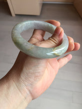 Load image into Gallery viewer, 60mm Certified Type A 100% Natural white/light purple/brown/yellow/gray (FU LU SHOU) Jadeite Jade bangle BF105-8658