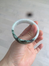Load image into Gallery viewer, 51.7mm Certified type A 100% Natural sunny green/purple square Jadeite Jade  bangle AZ55-7273