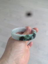 Load image into Gallery viewer, 51.7mm Certified type A 100% Natural sunny green/purple square Jadeite Jade  bangle AZ55-7273