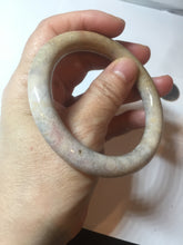Load image into Gallery viewer, 55.6mm 100% natural beige yellow pink round cut Coral Jade (珊瑚玉) bangle XY116