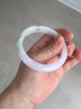 Load image into Gallery viewer, Sold.please do't order. thanks. 56mm Certified type A 100% Natural light purple white green yellow(LU FU SHOU)Jadeite bangle BN60-3559