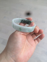 Load image into Gallery viewer, 51.7mm Certified type A 100% Natural sunny green/purple square Jadeite Jade  bangle AZ55-7273