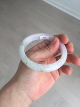 Load image into Gallery viewer, Sold.please do't order. thanks. 56mm Certified type A 100% Natural light purple white green yellow(LU FU SHOU)Jadeite bangle BN60-3559