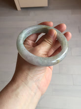 Load image into Gallery viewer, 60mm Certified Type A 100% Natural white/light purple/brown/yellow/gray (FU LU SHOU) Jadeite Jade bangle BF105-8658