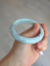 Load image into Gallery viewer, 57.5mm certified Type A 100% Natural light green/purple/black Jadeite Jade bangle BM104-5273