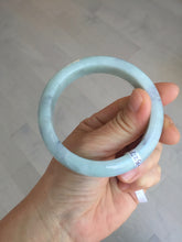 Load image into Gallery viewer, 57.5mm certified Type A 100% Natural light green/purple/black Jadeite Jade bangle BM104-5273