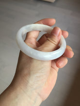 Load image into Gallery viewer, 56.6mm certified 100% natural Type A icy watery light purple/white jadeite jade bangle BP10-2678