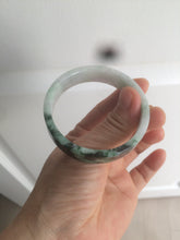 Load image into Gallery viewer, 51.7mm Certified type A 100% Natural sunny green/purple square Jadeite Jade  bangle AZ55-7273
