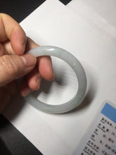 Load image into Gallery viewer, 54.6mm Certified 100% natural Type A white/green/purple jadeite jade bangle AM33-0255