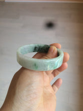 Load image into Gallery viewer, 51.7mm Certified type A 100% Natural sunny green/purple square Jadeite Jade  bangle AZ55-7273