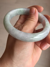 Load image into Gallery viewer, 55.5mm certified 100% natural Type A green purple red round cut jadeite jade bangle AA96-9152