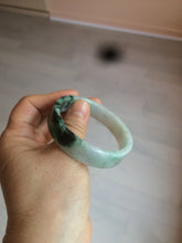 Load image into Gallery viewer, 51.7mm Certified type A 100% Natural sunny green/purple square Jadeite Jade  bangle AZ55-7273