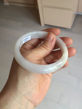 Load image into Gallery viewer, 56.6mm certified 100% natural Type A icy watery light purple/white jadeite jade bangle BP10-2678