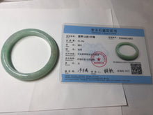 Load image into Gallery viewer, 58mm certified 100% natural Type A sunny green red jadeite jade bangle PB167-4661