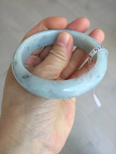 Load image into Gallery viewer, 57.4mm certified Type A 100% Natural light green/purple/black Jadeite Jade bangle BM103-5268