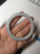 Load image into Gallery viewer, 54.6mm Certified 100% natural Type A white/green/purple jadeite jade bangle AM33-0255
