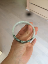 Load image into Gallery viewer, 51.7mm Certified type A 100% Natural sunny green/purple square Jadeite Jade  bangle AZ55-7273