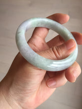 Load image into Gallery viewer, 55.5mm certified 100% natural Type A green purple red round cut jadeite jade bangle AA96-9152
