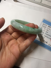 Load image into Gallery viewer, 58mm certified 100% natural Type A sunny green red jadeite jade bangle PB167-4661