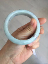 Load image into Gallery viewer, 57.4mm certified Type A 100% Natural light green/purple/black Jadeite Jade bangle BM103-5268