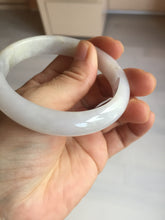 Load image into Gallery viewer, 56.6mm certified 100% natural Type A icy watery light purple/white jadeite jade bangle BP10-2678