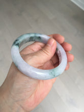 Load image into Gallery viewer, 55.9mm Certified 100% natural Type A light purple with sunny flying flowers jadeite jade bangle BL106-8719