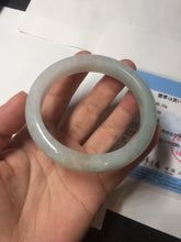 Load image into Gallery viewer, 54.5mm certified 100% natural icy watery green red jadeite jade bangle BH85-9113