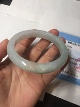 Load image into Gallery viewer, 54.5mm certified 100% natural icy watery green red jadeite jade bangle BH85-9113