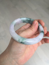 Load image into Gallery viewer, 55.9mm Certified 100% natural Type A light purple with sunny flying flowers jadeite jade bangle BL106-8719