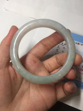 Load image into Gallery viewer, 54.5mm certified 100% natural icy watery green red jadeite jade bangle BH85-9113