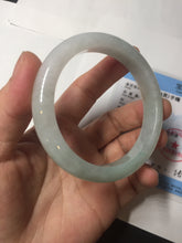 Load image into Gallery viewer, 54.5mm certified 100% natural icy watery green red jadeite jade bangle BH85-9113