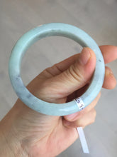 Load image into Gallery viewer, 57.5mm certified Type A 100% Natural light green/purple/black Jadeite Jade bangle BM102-5271