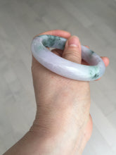 Load image into Gallery viewer, 55.9mm Certified 100% natural Type A light purple with sunny flying flowers jadeite jade bangle BL106-8719