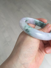 Load image into Gallery viewer, 55.9mm Certified 100% natural Type A light purple with sunny flying flowers jadeite jade bangle BL106-8719