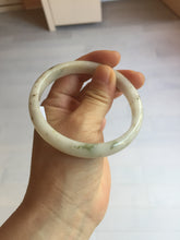 Load image into Gallery viewer, 60mm certified Type A 100% Natural light green white brown Fragrance of Osmanthus in August(八月桂花)Jadeite Jade bangle PA72-6314
