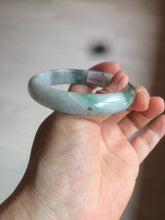 Load image into Gallery viewer, 56.5mm certificated Type A 100% Natural sunny green/dark green/white Jadeite Jade bangle Z132-2355