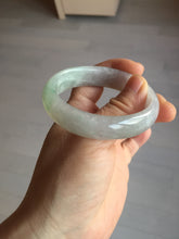 Load image into Gallery viewer, 51.5mm certified 100% natural type A light purple sunny green yellow oval jadeite jade bangle BL77-8666
