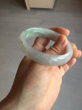 Load image into Gallery viewer, 51.5mm certified 100% natural type A light purple sunny green yellow oval jadeite jade bangle BL77-8666