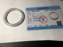 Load image into Gallery viewer, 54.7mm certified type A100% Natural green purple Jadeite Jade bangle BM35-0251