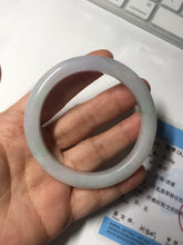 Load image into Gallery viewer, 54.7mm certified type A100% Natural green purple Jadeite Jade bangle BM35-0251