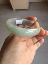 Load image into Gallery viewer, 51.5mm certified 100% natural type A light purple sunny green yellow oval jadeite jade bangle BL77-8666