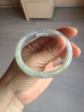 Load image into Gallery viewer, 51.5mm certified 100% natural type A light purple sunny green yellow oval jadeite jade bangle BL77-8666