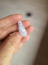 Load image into Gallery viewer, 100% natural type A icy watery sunny green/purple a pearl in my palm (apple of my eye, 掌上明珠) Jadeite jade bead AQ72