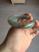 Load image into Gallery viewer, 56.2mm certified Type A 100% Natural green/red/gray/purple (FU LU SHOU) Jadeite Jade bangle BL78-8659