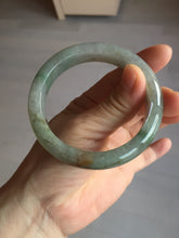 Load image into Gallery viewer, 56.2mm certified Type A 100% Natural green/red/gray/purple (FU LU SHOU) Jadeite Jade bangle BL78-8659