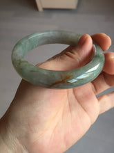 Load image into Gallery viewer, 56.2mm certified Type A 100% Natural green/red/gray/purple (FU LU SHOU) Jadeite Jade bangle BL78-8659